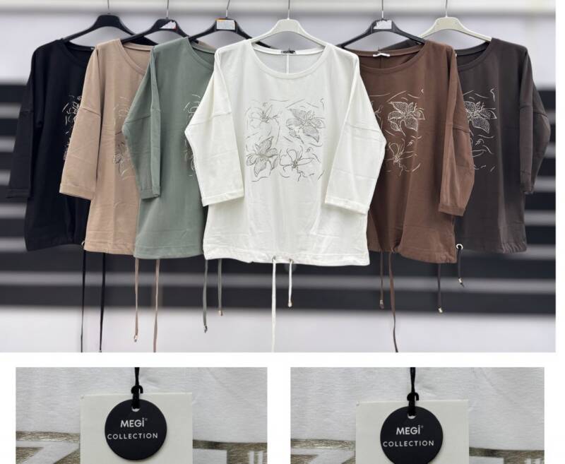 Bluzki damskie Roz S-XL, Mix Kolor Paczka 12 szt